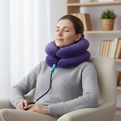 Compact Inflatable Neck Stretcher for Convenient Spine Alignment & Pain Relief