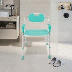 275lbs Foldable Shower Seat Folding Bath Chair Heavy Duty Shower Chair