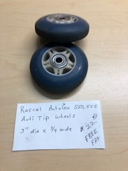 Rascal AutoGo 550,555 Tip Wheels