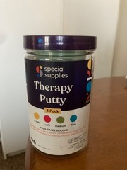 Premium Quality Therapy Putty (4 Pack, 3-oz Each) X-tra soft, soft, Med & firm