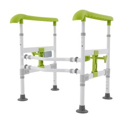 Carbon Steel Safety Toilet Rail Adjustable Frame for Handicap Elderly Max.330Lbs