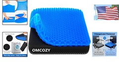 Ultra-Thick Gel Seat Cushion 18.9×17.7 Inch for Ultimate Comfort & Pain Relief