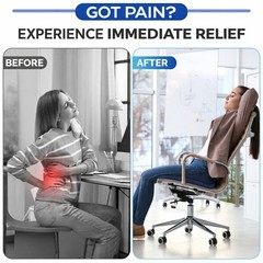 Gel Seat Cushion for Long Sitting, Ergonomic Cooling Pad, Non-Slip Cover-XXLarge