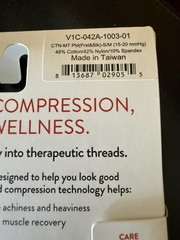 Vim Vigr Plaid Compression Socks Size S/M Nylon Moisture Wicking 15-20 mmHg