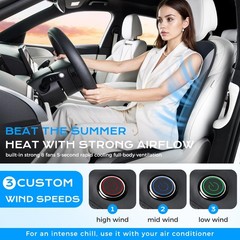 Upgraded Cooling Car Seat Cushion 8 Turbo Fans 12V-24V Ventilated Cooling Sea…