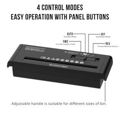 6-Sheet Strip Cut Portable Home Paper Shredder no 11.69*4.29*2.28inch black