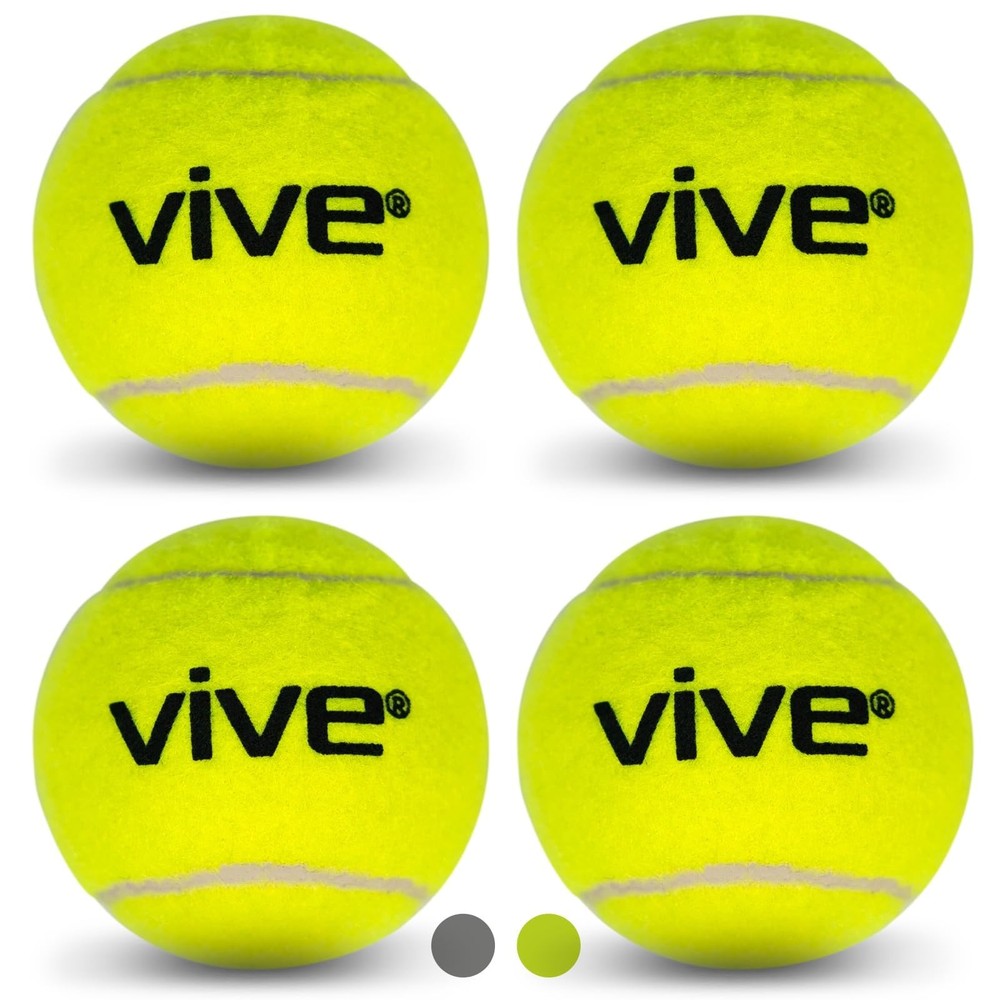 Vive Tennis Balls for Walkers, Pre Cut (4 PCS) – Precut Walker Yellow