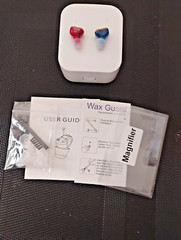 TWO MINI IN canal CIC HEARING AMPLIFIER LEFT/RIGHT EAR 3 PROGRAMS 6 channels