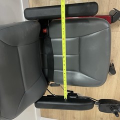 Pronto M51 Sure Step Red Power Wheelchair Joystick Adjustable Footrests