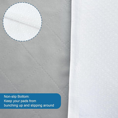 Waterproof Chair Pads for Incontinence Washable 22×21 Inches 2 Pack, Absorbent