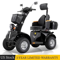 1000W 4-Wheel All-Terrain Electric Power Mobility Scooter Heavy Duty Scooter