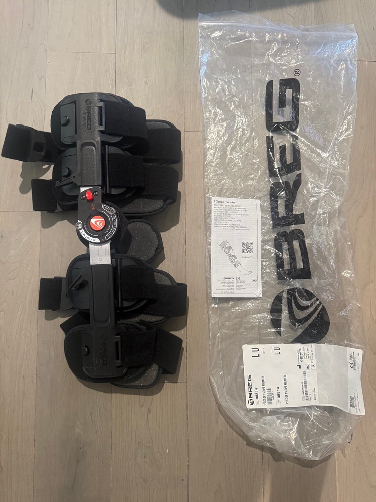 Breg T-Scope Premier Post Op Knee Brace – Black (08814)