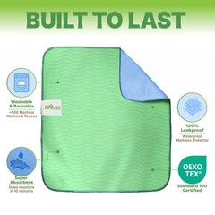 Washable Waterproof Bed Pads 34″x36″ – 4 Pack Incontinence & Pee Pads