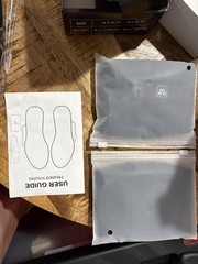 Heated Full Length Comfort Insoles Black w/ Battery Packs, Charger & Wraps