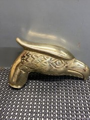 Antique, Decorative, brass walking cane handle- handle only (K)
