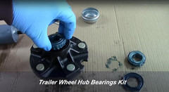 Pack of 4 Trailer Wheel Hub Bearings Kit Fits for 1-1/16“ 2000Lbs L44649/L44610
