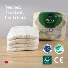 Abena Pants Premium Protective Underwear Large L3 Incontinence Briefs 15 Count