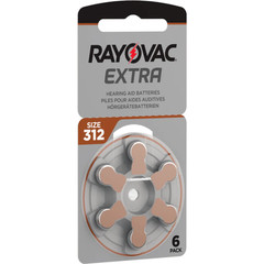 36x Rayovac Extra Advanced 312 Hearing Aid Batteries PR41 1.45V Zinc Air