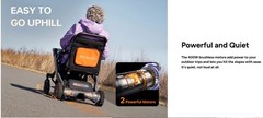 NEW Paiseec 2-in-1 Electric Wheelchair W1, left handed control