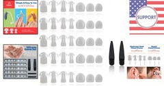 Comfort-Fit Hearing Aid Domes – 39 Soft Silicone Tips in Small to X-Large Sizes