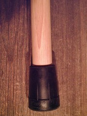 walking cane BUFFALO Horn handle lathe taper figured MAPLE shaft MADE IN THE USA