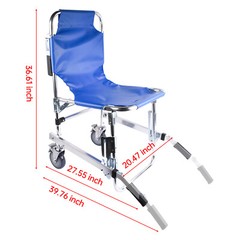 Stair Chair Emergency Evacuation Wheelchair Elderly Climbing Stair Chair Blue