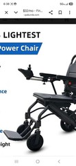 30 lb Lightweight Electric Foldable Wheelchairs Airline Approved EOZBRR A03D NEW