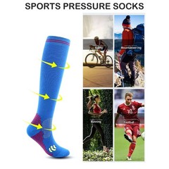 Compression 15-20mmHg Graduated Support Socks Sport Calf Cushioned Socks M/L/XL