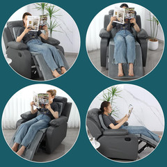 3-In-1 Recliner Seat Cushion with Lumbar Support Pillow & Footrest, Multi-Functi