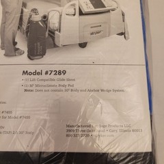 Stryker Sage AirTap LC Patient Repositioning System Guide Sheet Body Pad #7289