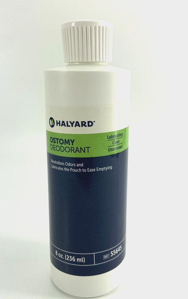 1 Halyard 55645 Lubricating Ostomy Deodorant 8 oz (236 mL) Exp 2028