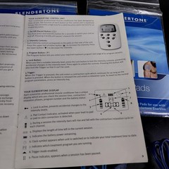 Slendertone Muscle Stimulator Conditioner Control Unit Electrode Pads Set WORKS