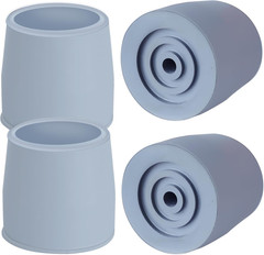 4 Pack 1 1/8 Inch Walker Tips Commode Tips Heavy Duty Crutch Tips Replacement Ru