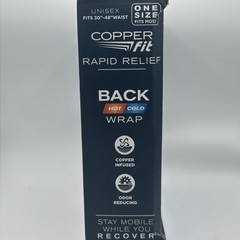 Copper Fit Rapid Relief 3-In-1 Hot/Cold Therapy Back Support One Size Adjustable