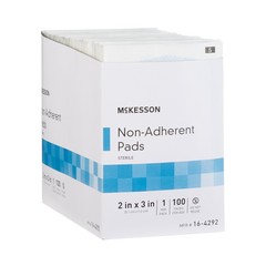 McKesson Sterile Non-Adherent Dressing Rectangle 2 x 3″ 16-4292 1200 per Case