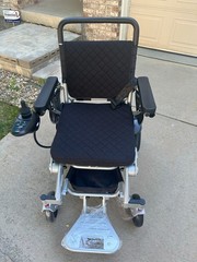 Elevate Mobility EM-100F Foldable Power Wheelchair Dual 250W 13-Mile Range