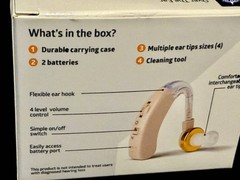 Medline Over the Ear Hearing Amplifier Open Box Complete with Batteries