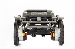 Foldable Electric Wheelchair 300 lb Capacity In Home Warranty 15 mile Black