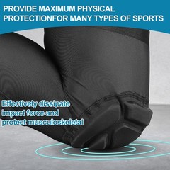 1 Pair Padded Knee Sleeve Youth Knee Pad Compression Leg Sleeve for Basketball