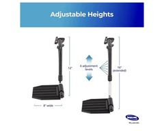 Invacare Wheelchair Adjustable Swing-Away Footrest Legrest Flip-Up Footplate NEW