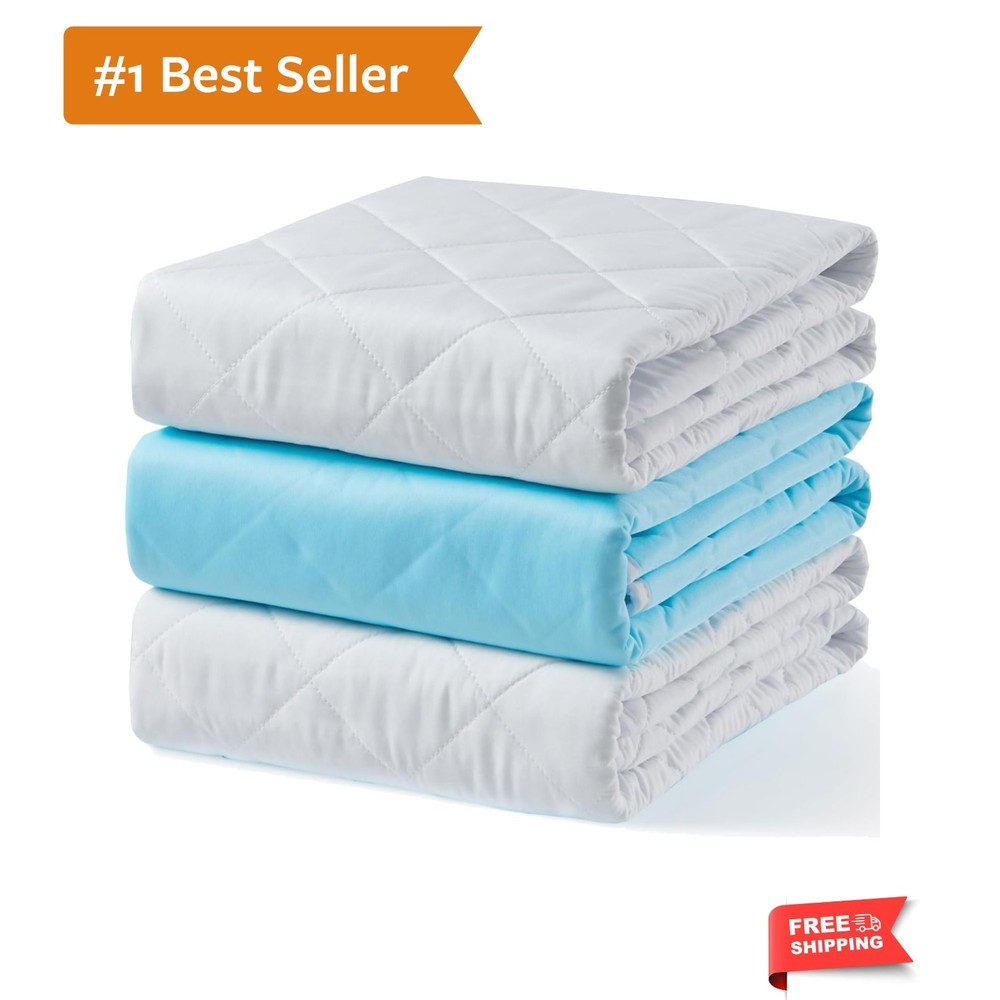 Highly Absorbent 18″x24″ Reusable Underpads – Machine Washable & Durable