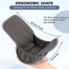 Reusable Incontinence Pads for Men, 2 Packs Universal Pad for Mens for Urinary L