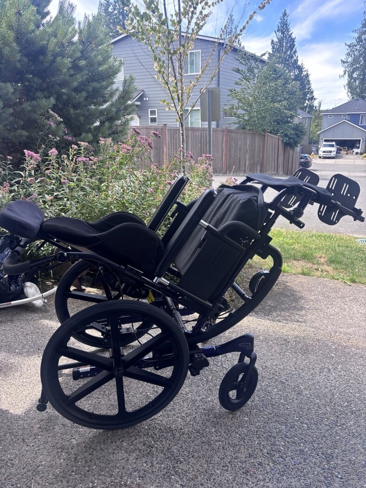 Quickie IRIS Wheelchair Reclining Tilt-in-Space Headrest PREMIUM UPGRADED! 2025