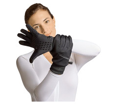 Tommie Copper 2-in-1 All Weather Compression Glove Combo – Black/Medium