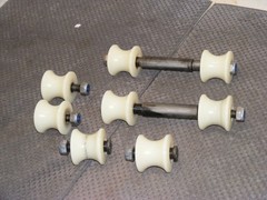 ACORN SUPERGLIDE 120/130 STAIRLIFT ROLLER GUIDE WHEELS W/HARDWARE/BOLTS*SET OF 8