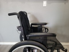 QUICKIE QXI folding WHEELCHAIR 18″ X 20″ Used Blue NO LEG REST 18″x20″