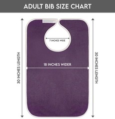 Utopia Towels 3 Pack Premium Unisex Adult Bibs for Elderly Women Men,…