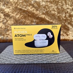 Audien ATOM PRO 2 Wireless Rechargeable OTC Hearing Aid
