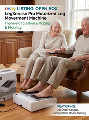 LegXercise Pro Motorized Leg Movement Machine–Open Box–Circulation & Mobility