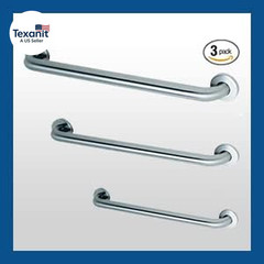 Commercial Grab Bar Bundle for Commercial Restrooms – ADA Compliance – 1.5″ Diam
